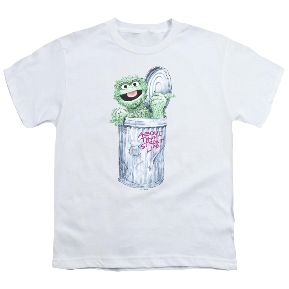 Sesame Street About That Street Life Youth T-Shirt (Ages 8-12) Youth T-Shirt (Ages 8-12) Sesame Street