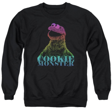 Sesame Street Cm Halftone Men's Crewneck Sweatshirt Men's Crewneck Sweatshirt Sesame Street
