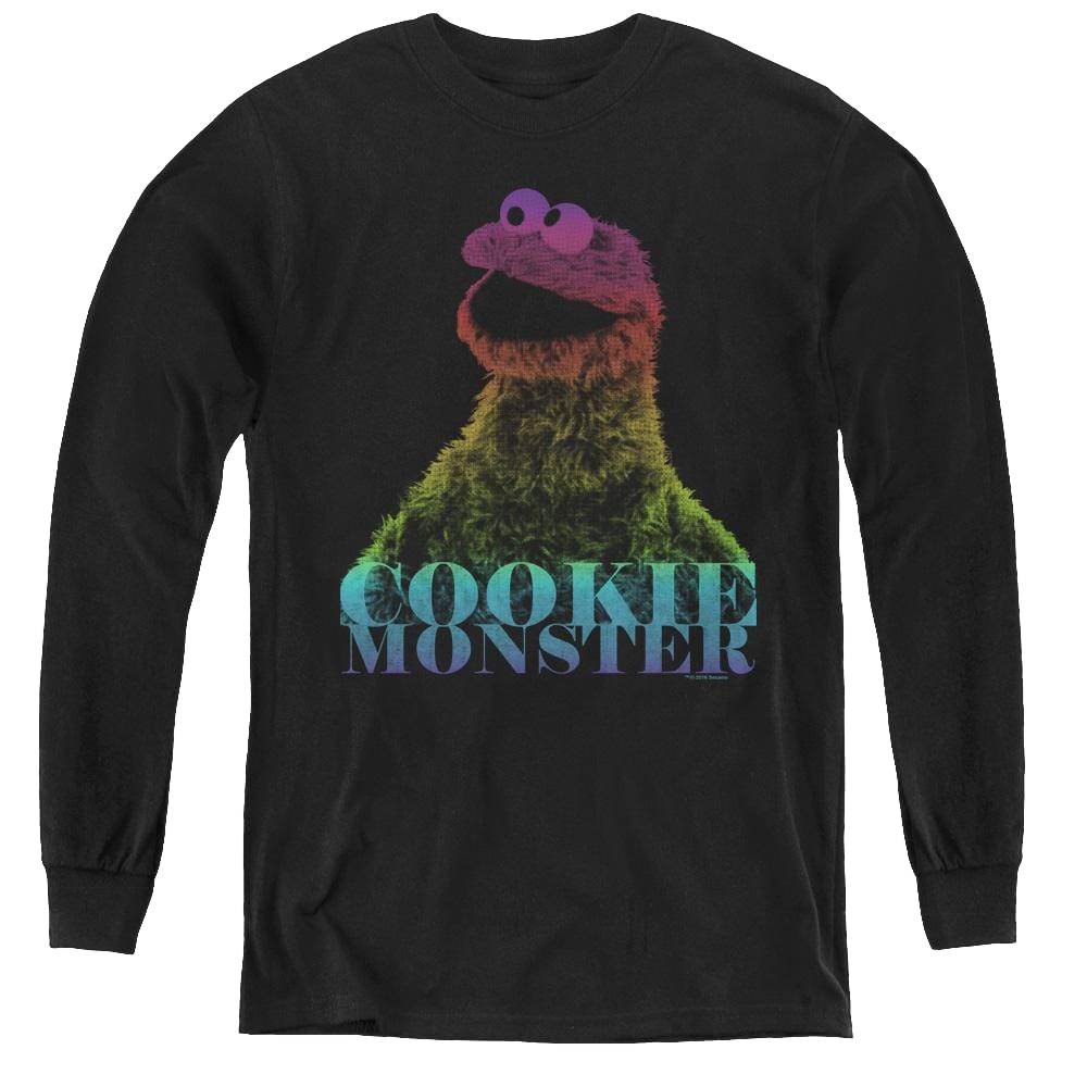 Sesame Street Cm Halftone - Youth Long Sleeve T-Shirt Youth Long Sleeve T-Shirt Sesame Street