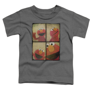 Charcoal toddler t-shirt with Sesame Street Photo Booth Elmo graphic