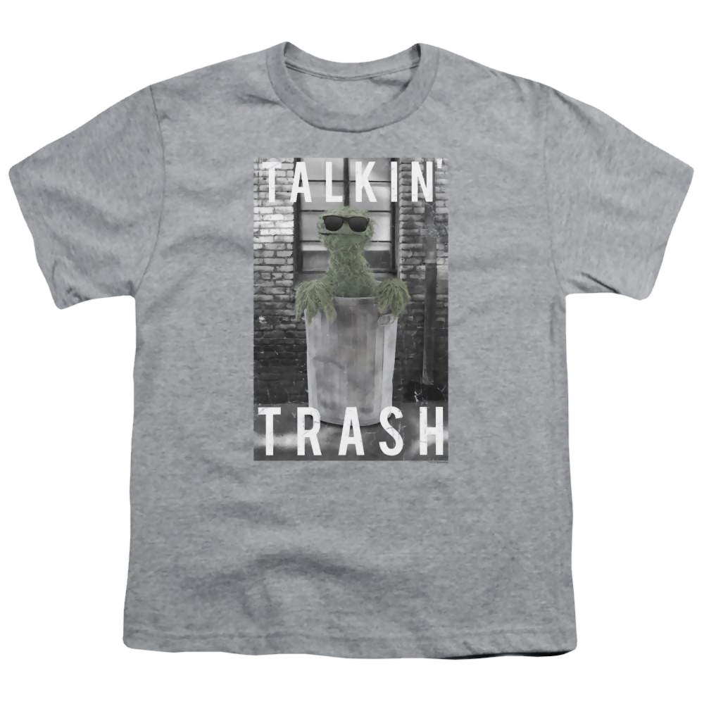 Sesame Street Talkin Trash Youth T-Shirt (Ages 8-12) Youth T-Shirt (Ages 8-12) Sesame Street