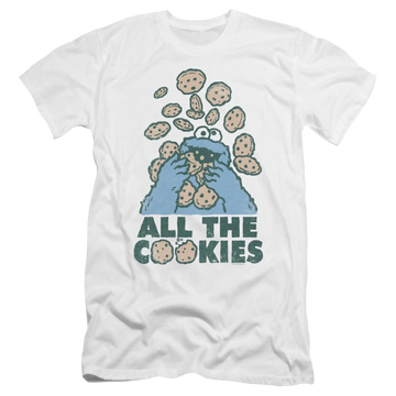 Sesame Street All The Cookies Men's Premium Slim Fit T-Shirt Men's Premium Slim Fit T-Shirt Sesame Street