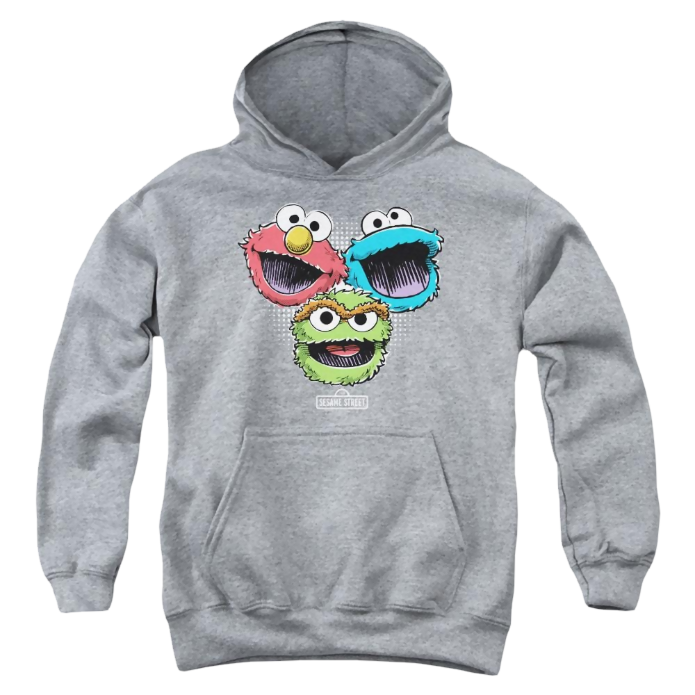 Sesame Street Halftone Heads Youth Hoodie (Ages 8-12) Youth Hoodie (Ages 8-12) Sesame Street