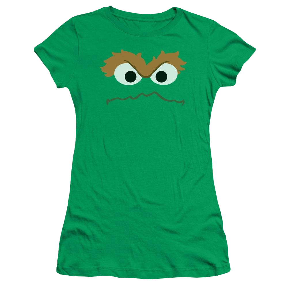 Sesame Street Oscar Face Juniors T-Shirt Juniors T-Shirt Sesame Street