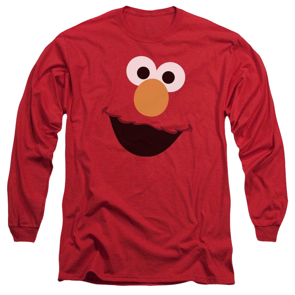 Sesame Street Elmo Face Men's Long Sleeve T-Shirt Men's Long Sleeve T-Shirt Sesame Street