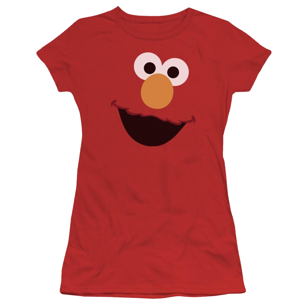 Sesame Street Elmo Face Juniors T-Shirt Juniors T-Shirt Sesame Street
