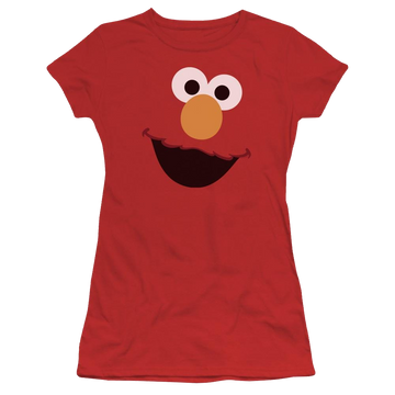 Sesame Street Elmo Face Juniors T-Shirt Juniors T-Shirt Sesame Street