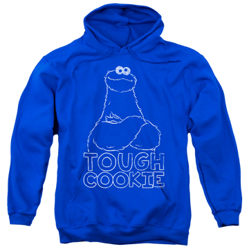 Royal pullover hoodie with Sesame Street Tough Cookie graphic