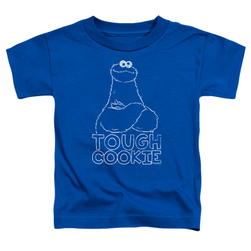 Royal toddler t-shirt with Sesame Street Tough Cookie graphic