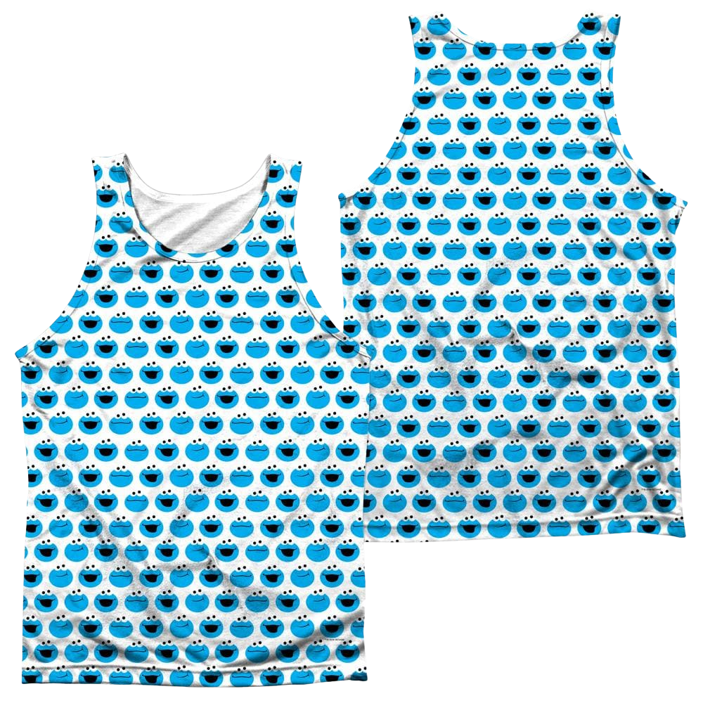 Sesame Street Simple Cookie Pattern Men's All Over Print Tank Men's All Over Print Tank Sesame Street