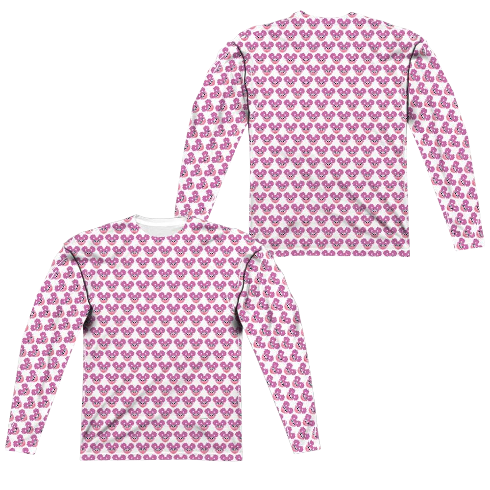 Sesame Street Simple Abby Pattern Men's All-Over Print T-Shirt Men's All-Over Print Long Sleeve Sesame Street