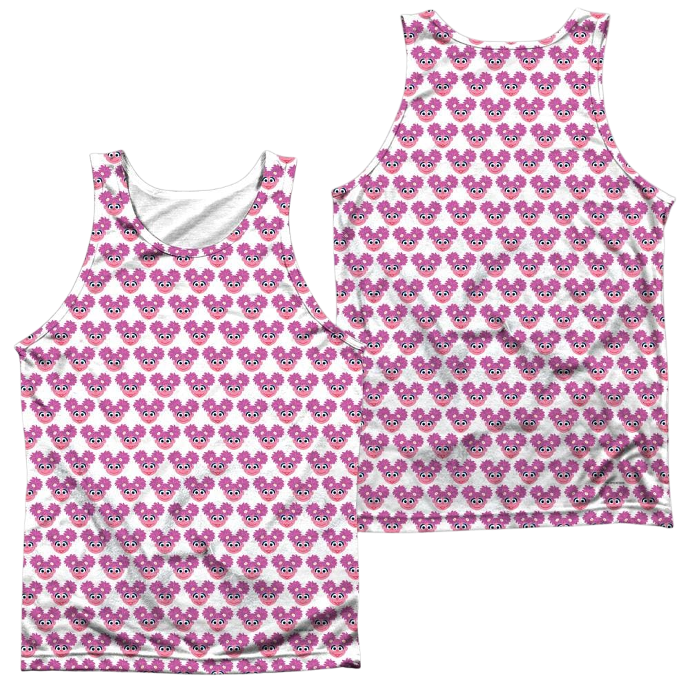 Sesame Street Simple Abby Pattern Men's All Over Print Tank Men's All Over Print Tank Sesame Street