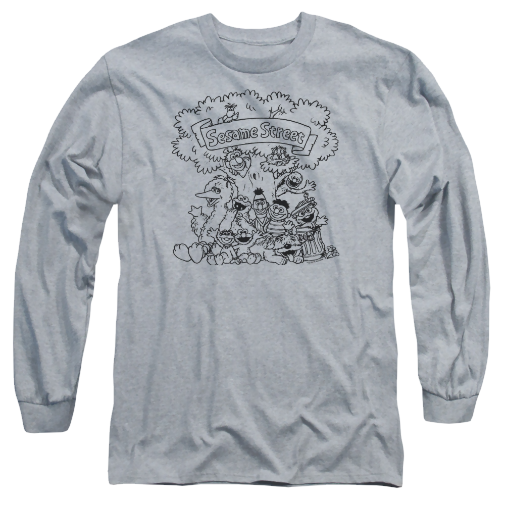 Sesame Street Simple Street - Men's Long Sleeve T-Shirt Men's Long Sleeve T-Shirt Sesame Street