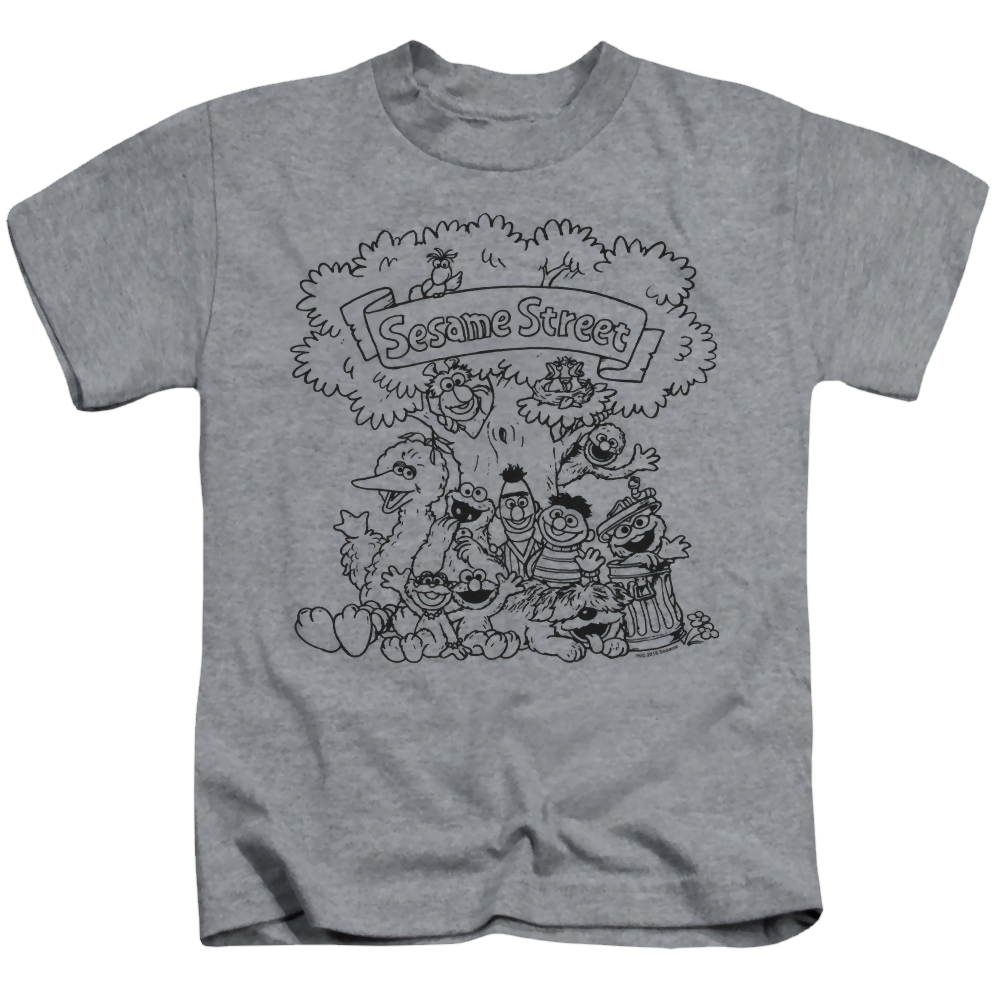 Sesame Street Simple Street - Kid's T-Shirt Kid's T-Shirt (Ages 4-7) Sesame Street