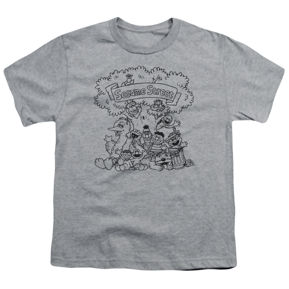 Sesame Street Simple Street - Youth T-Shirt Youth T-Shirt (Ages 8-12) Sesame Street
