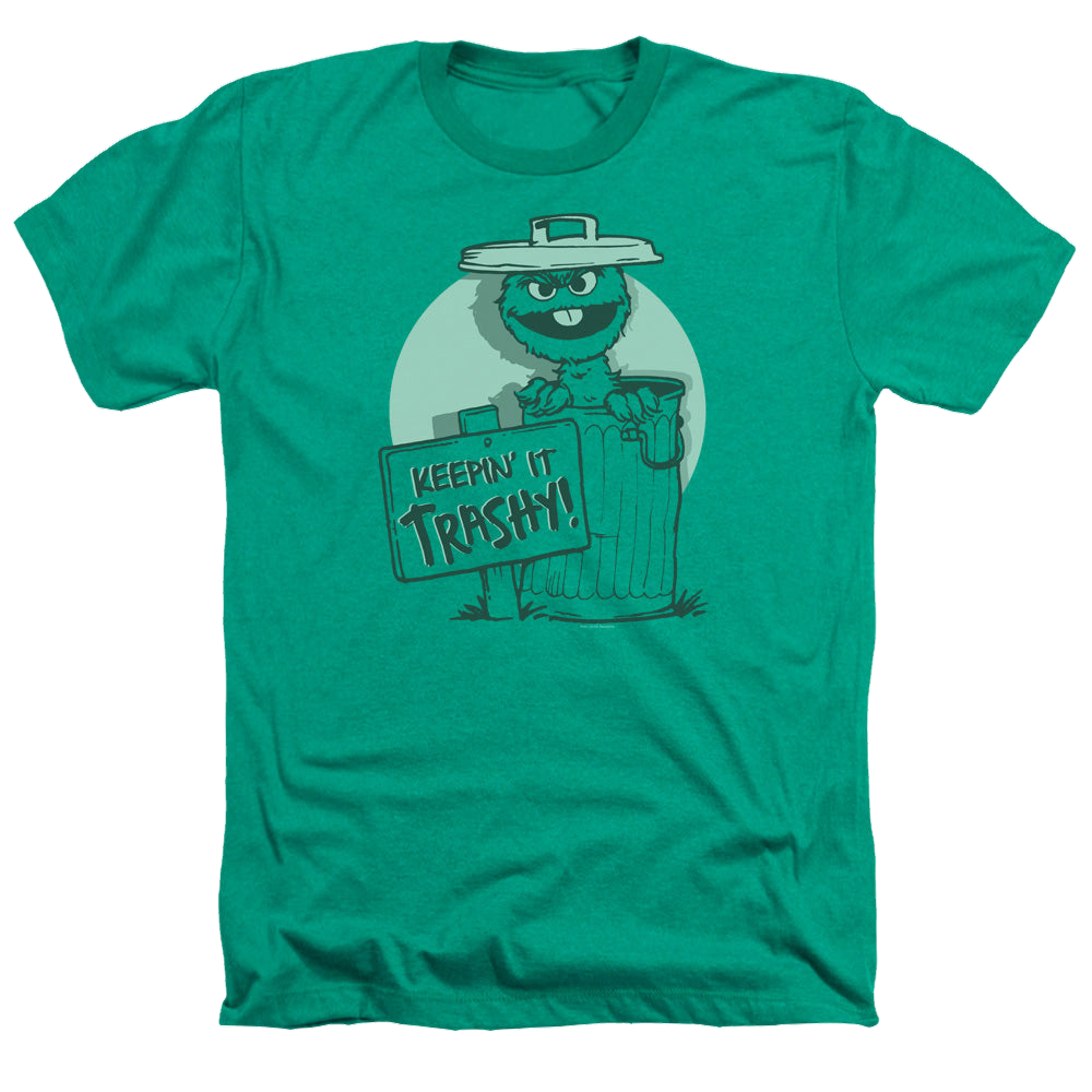 Sesame Street Keepin It Trashy - Men's Heather T-Shirt Men's Heather T-Shirt Sesame Street