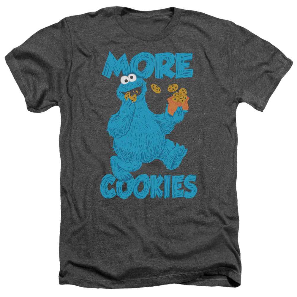 Sesame Street More Cookies - Men's Heather T-Shirt Men's Heather T-Shirt Sesame Street
