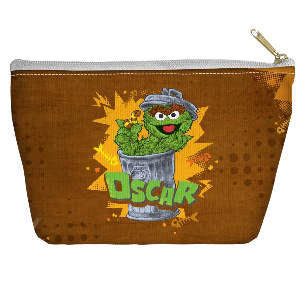 Sesame Street - Oscar Tapered Bottom Pouch T Bottom Accessory Pouches Sesame Street