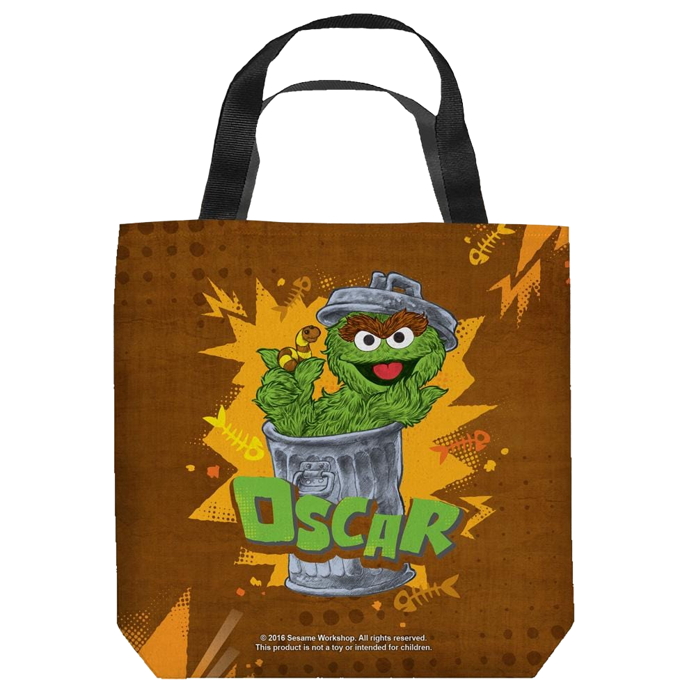 Sesame Street - Oscar Tote Bag Tote Bags Sesame Street