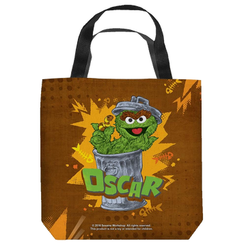 Sesame Street Oscar tote bag