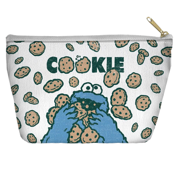Sesame Street - Cookie Crumble Tapered Bottom Pouch T Bottom Accessory Pouches Sesame Street
