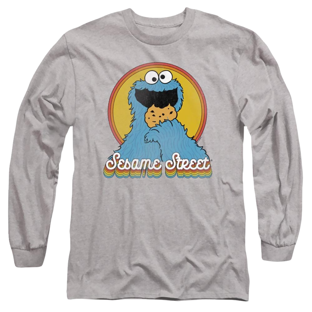 Sesame Street Cookie Monster Layers - Men's Long Sleeve T-Shirt Men's Long Sleeve T-Shirt Sesame Street