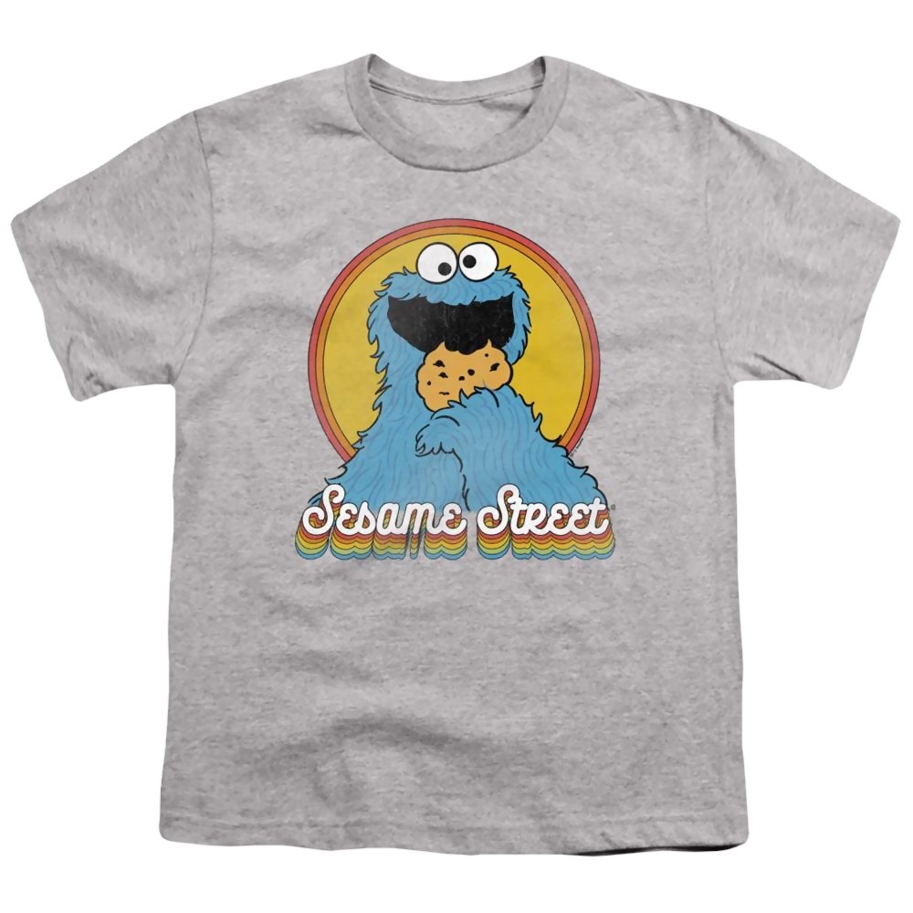 Sesame Street Cookie Monster Layers - Youth T-Shirt Youth T-Shirt (Ages 8-12) Sesame Street