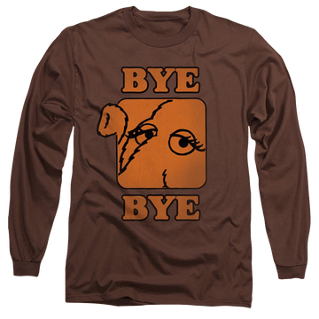 Coffee men's long sleeve t-shirt with Sesame Street Bye graphic
