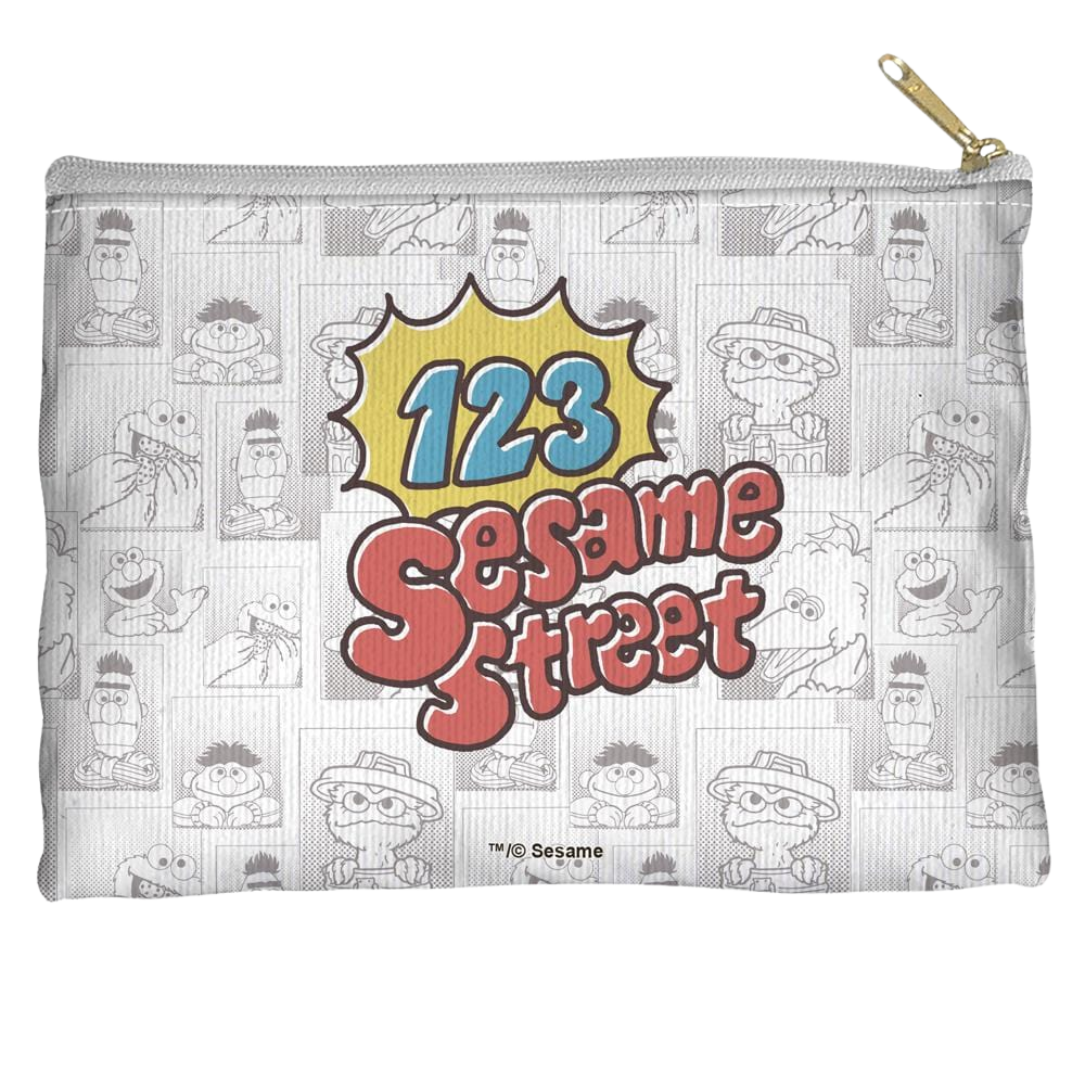Sesame Street 123 Sesame Street - Straight Bottom Accessory Pouch Straight Bottom Accessory Pouches Sesame Street