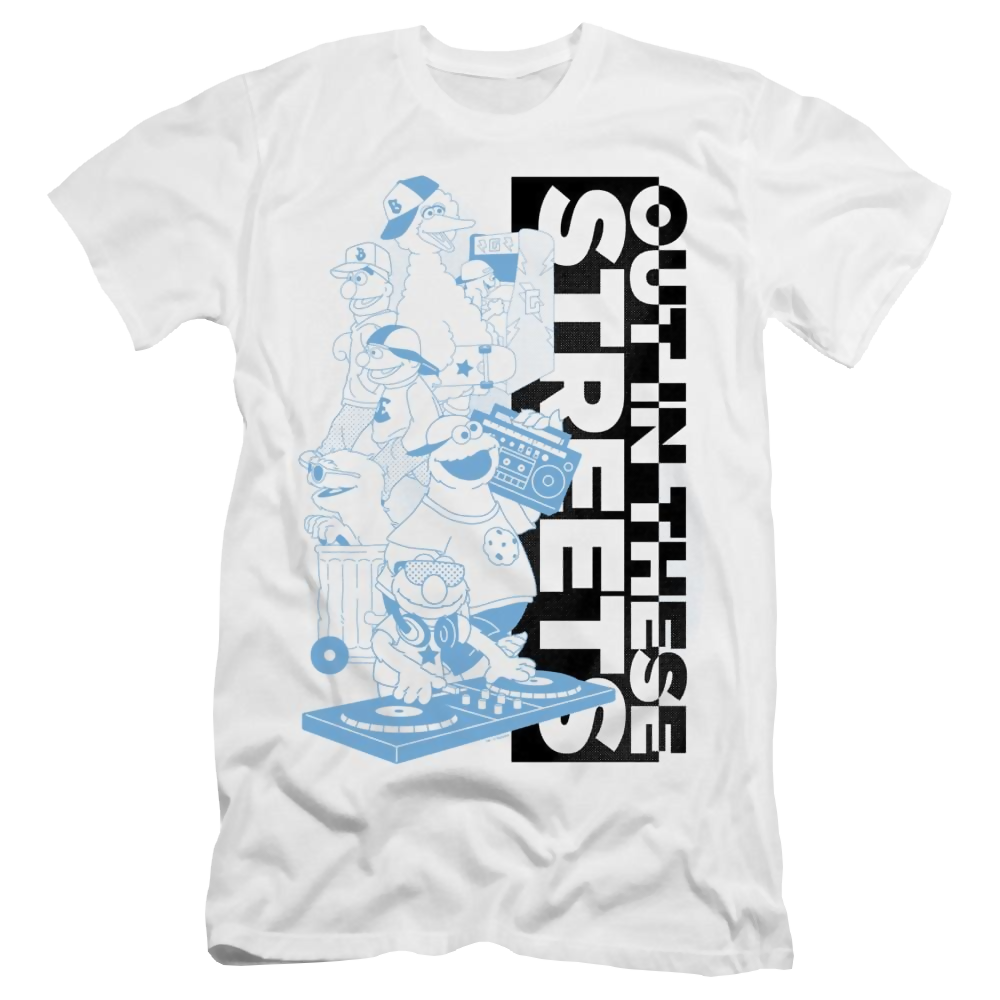 Sesame Street Out In These Streets - Men's Premium Slim Fit T-Shirt Men's Premium Slim Fit T-Shirt Sesame Street