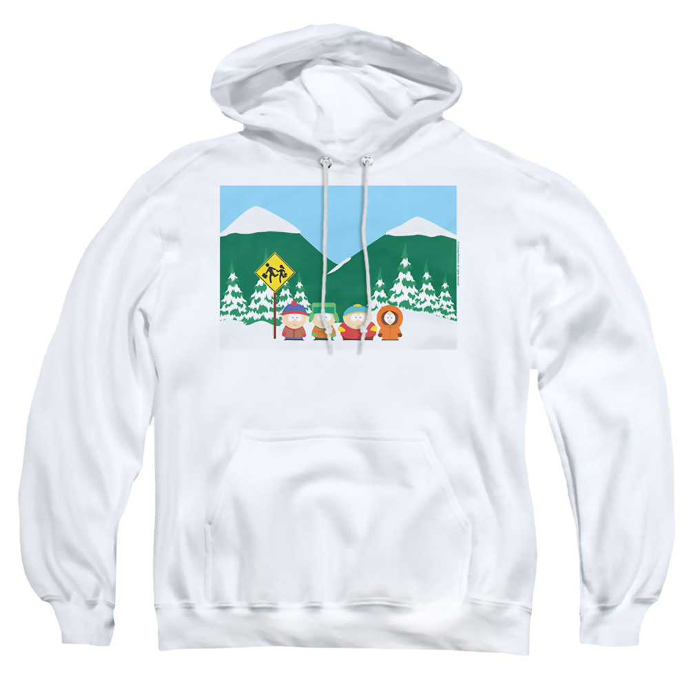 South Park Bus Stop - Pullover Hoodie Pullover Hoodie South Park