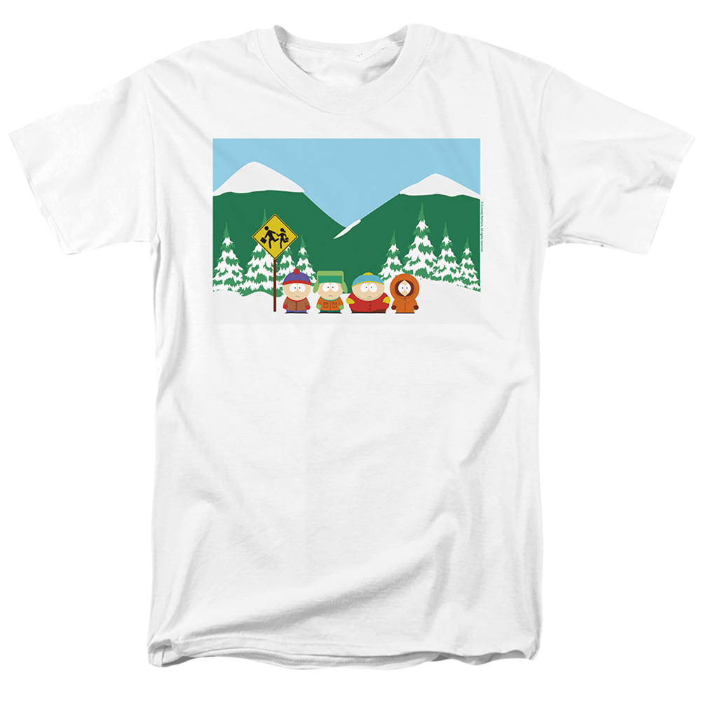 South Park Bus Stop - Men's Regular Fit T-Shirt Men's Regular Fit T-Shirt South Park