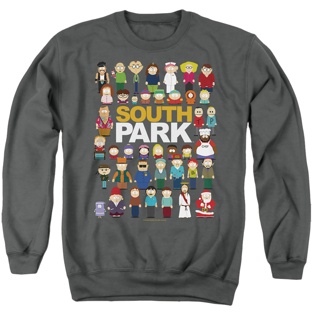 South Park Full Cast - Men's Crewneck Sweatshirt Men's Crewneck Sweatshirt South Park