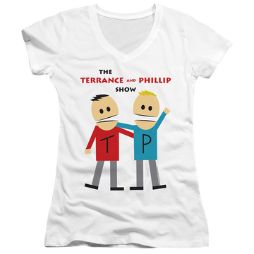 South Park Terrance And Phillip - Juniors V-Neck T-Shirt Juniors V-Neck T-Shirt South Park