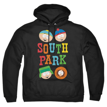 Black pullover hoodie with South Park Best Buds graphic