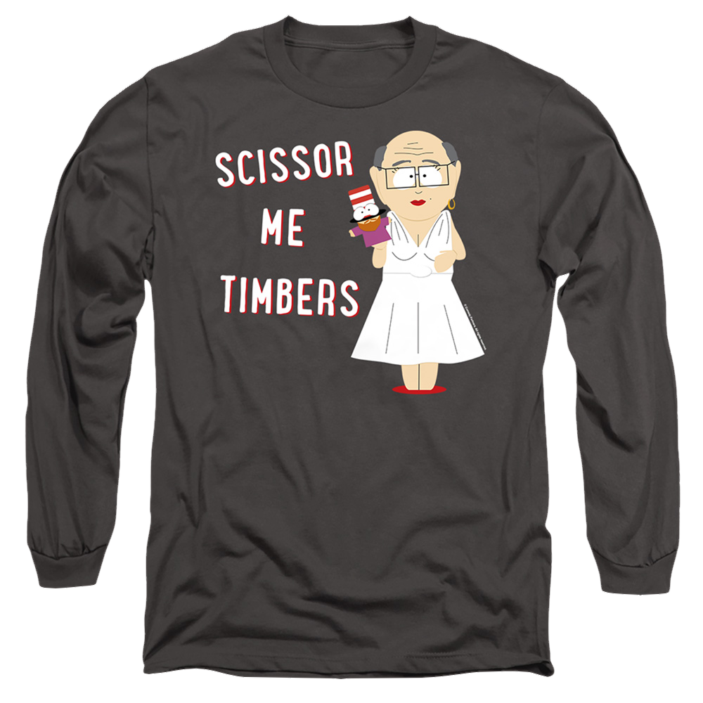 South Park Scissor Me Timbers - Men's Long Sleeve T-Shirt Men's Long Sleeve T-Shirt South Park
