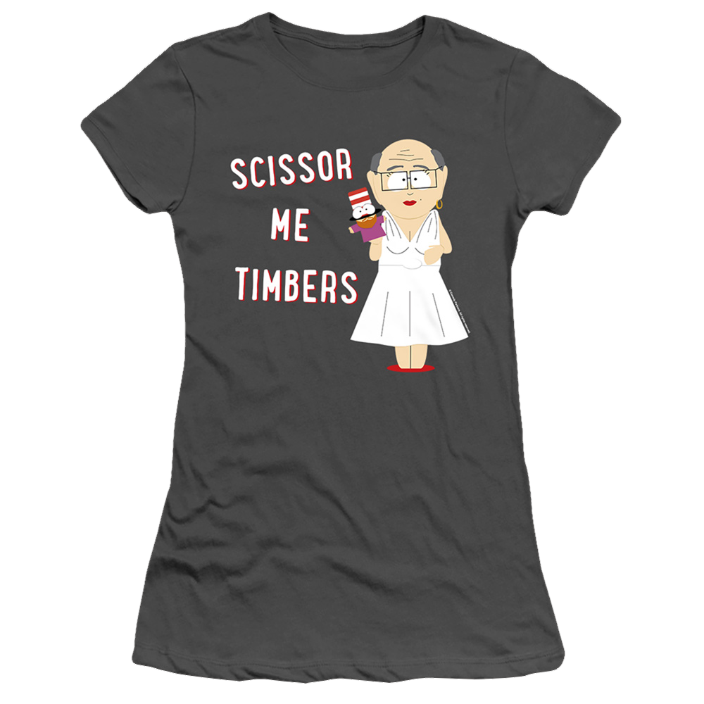 South Park Scissor Me Timbers - Juniors T-Shirt Juniors T-Shirt South Park