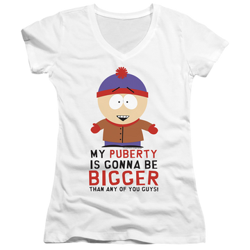 South Park Puberty - Juniors V-Neck T-Shirt Juniors V-Neck T-Shirt South Park