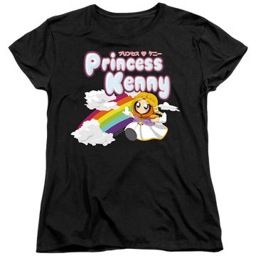 Black women's t-shirt with South Park Princess Kenny graphic