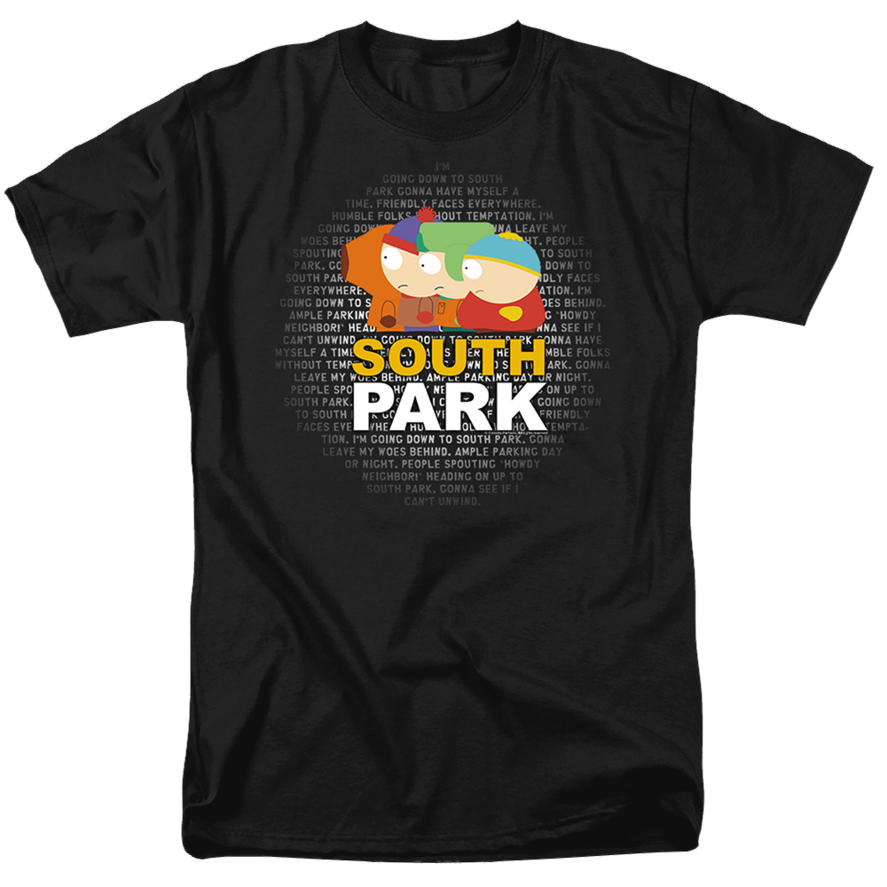 South Park Lyrics - Men's Regular Fit T-Shirt Men's Regular Fit T-Shirt South Park