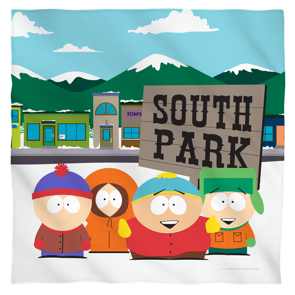 South Park Boys And Sign - Bandana Bandanas South Park