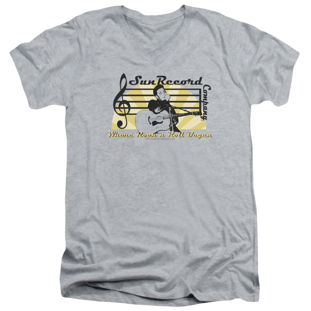 Elvis Presley Sun Record Company - Men's V-Neck T-Shirt Men's V-Neck T-Shirt Elvis Presley