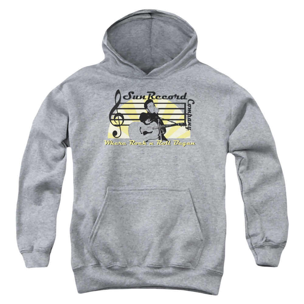 Elvis Presley Sun Record Company - Youth Hoodie Youth Hoodie (Ages 8-12) Elvis Presley