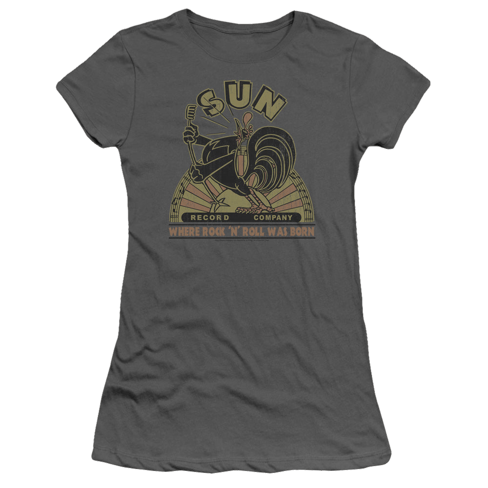 Sun Records Sun Rooster - Juniors T-Shirt Juniors T-Shirt Sun Records
