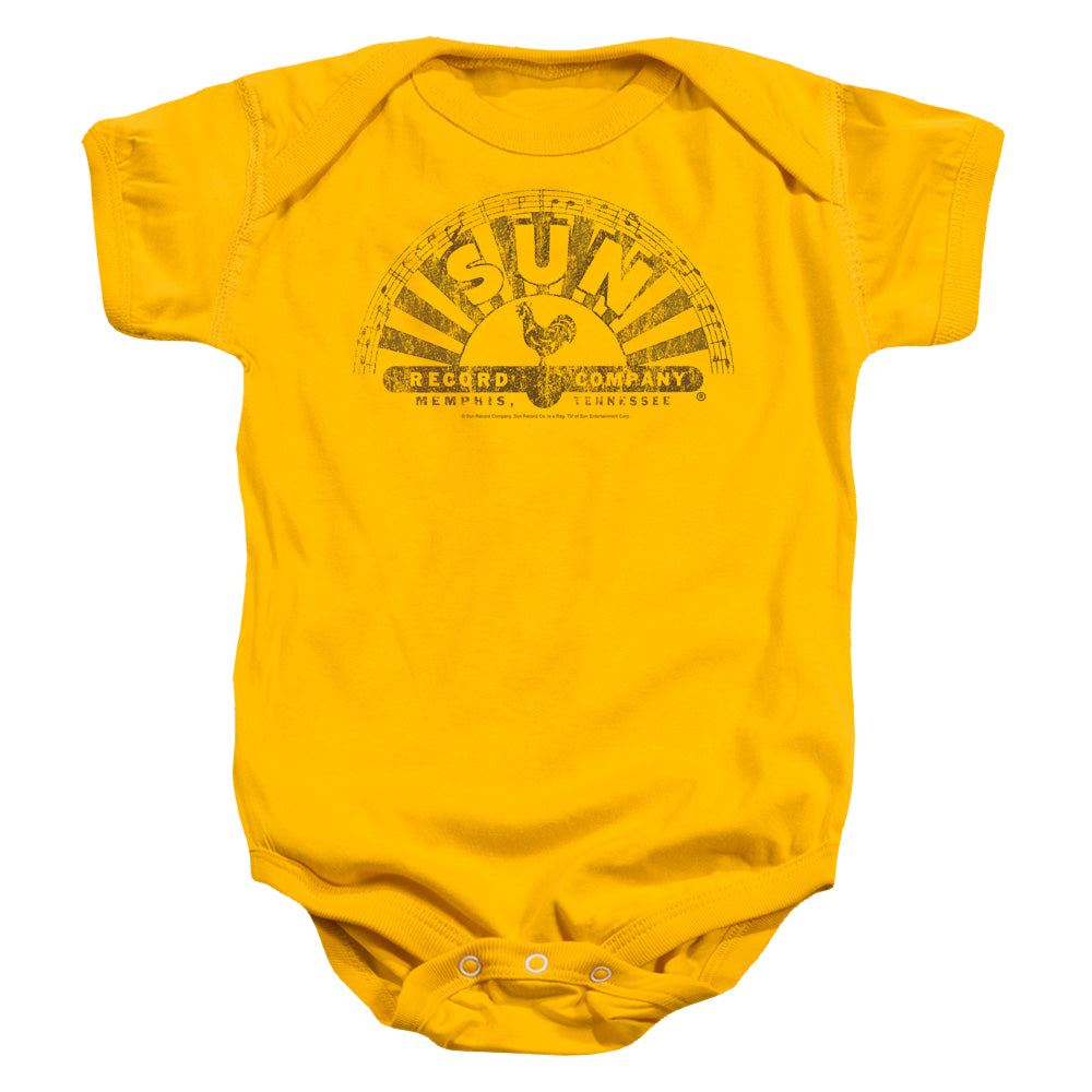Sun Records Worn Logo - Baby Bodysuit Baby Bodysuit Sun Records
