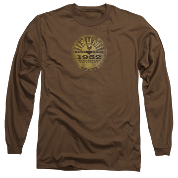 Coffee men's long sleeve t-shirt with Sun Records Sun University Distressed graphic