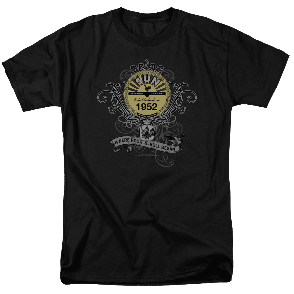 Sun Records Rockin Scrolls - Men's Regular Fit T-Shirt Men's Regular Fit T-Shirt Sun Records