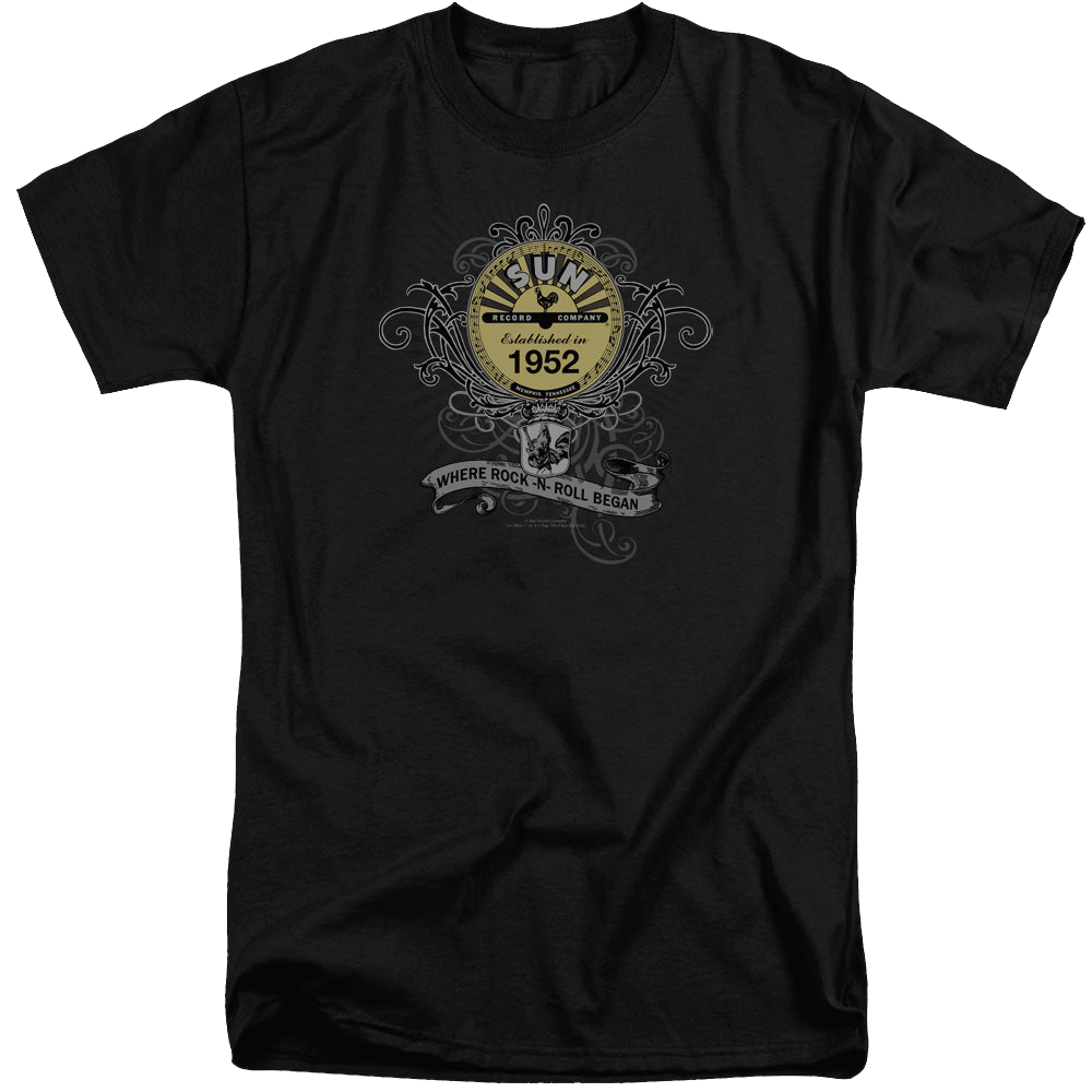 Sun Records Rockin Scrolls - Men's Tall Fit T-Shirt Men's Tall Fit T-Shirt Sun Records