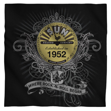 Sun Records Sun - Rockin Scrolls bandana