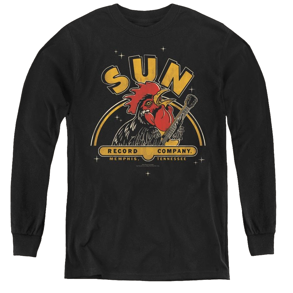 Sun Records Rocking Rooster - Youth Long Sleeve T-Shirt Youth Long Sleeve T-Shirt Sun Records